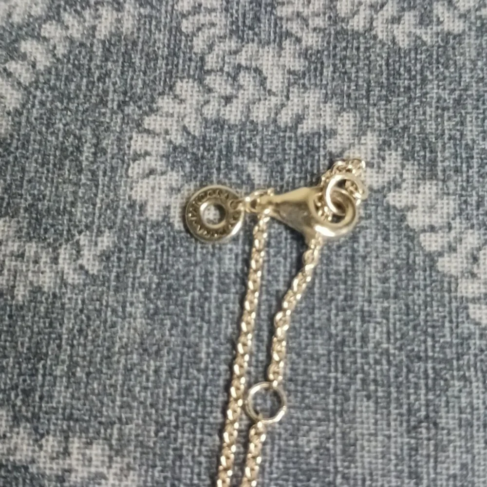 Pandora Silver Necklace with Sparkling Silver Pendant - Picture 4 of 4
